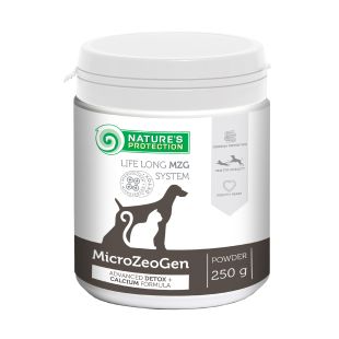 NATURE'S PROTECTION MicroZeoGen täiendsööt koertele ja kassidele, kaltsiumiga 250 g