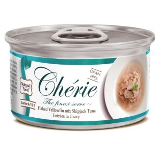 CHERIE Signature Gravy Täiskasvanud kasside konservtoit tuunikalaga kastmes 80 g