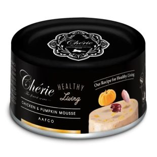 CHERIE консервированный корм для кошек, с курицей и тыквой 80 г