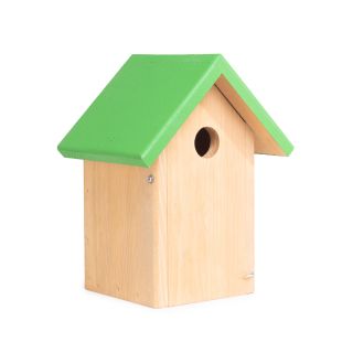 EMIDEIRA Кормушка ARON с крышей зеленой цвета 19.5x16.5x25.5 см