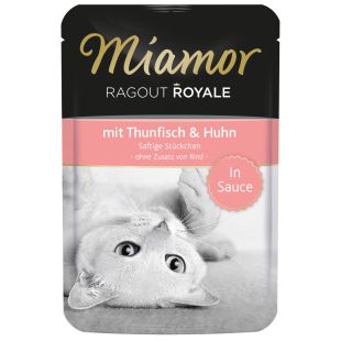 FINNERN MIAMOR Ragout konservsööt täiskasvanud kassidele tuunikala ja kanaga 100 g
