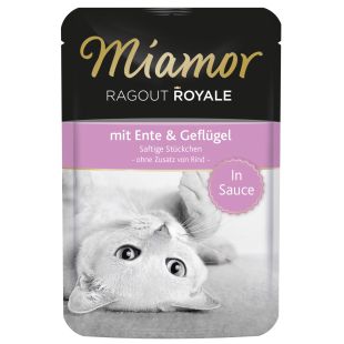 FINNERN MIAMOR Ragout konservsööt täiskasvanud kassidele pardiliha ja linnulihaga 100 g