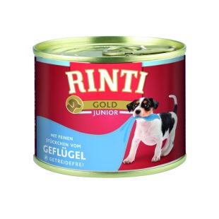 FINNERN RINTI gold konservsööt noortele koertele linnulihaga 185 g