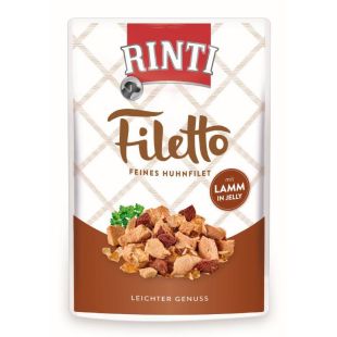 FINNERN RINTI Rinti Filetto konservsööt täiskasvanud koertele kana- ja lambalihaga 100 g