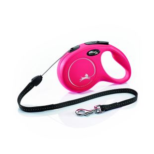 FLEXI Classic jalutusrihm S, max 15 kg, 8 m, nöör, punane värv