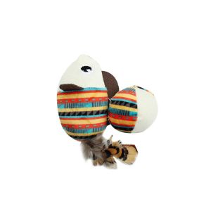 HIPPIE PET Kassi mänguasi, kala ja pall 14 cm
