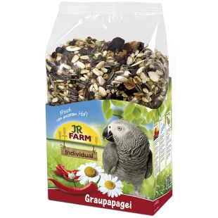 JR FARM полнорационный корм для серых попугаев 950 г