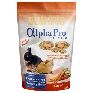 CUNIPIC Alpha Pro Snack näriliste maius porgandiga 50 g