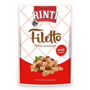 FINNERN RINTI RINTI FILETTO konservsööt täiskasvanud koertele kana- ja veiselihaga 100 g