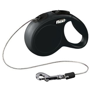 FLEXI Classic automaatne jalutusrihm XS suurus, 3 m, mustad