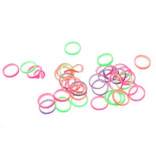 LAINEE 100tk lateks-elastsed kummid 100 tk, 8 mm, erivärvilised