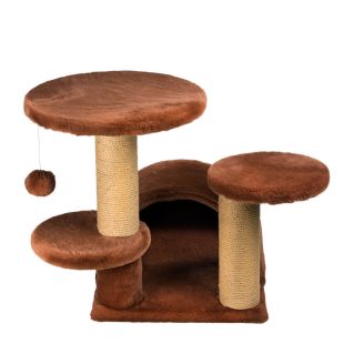 DUBEX Когтеточка для кошек 53x53x52 см, коричневая