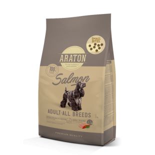 ARATON lõhega kuivtoit igat tõugu täiskasvanud koertele 3 kg
