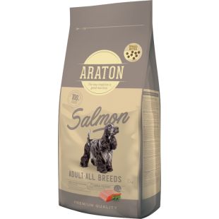 ARATON lõhega kuivtoit igat tõugu täiskasvanud koertele 15 kg