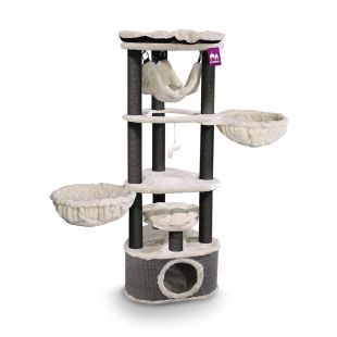 PETREBELS Когтеточка 60x60x160 cм, кремового цвета