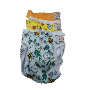 MISOKO korduskasutatavate mähkmete komplekt Sweet Dream emastele koertele S-suurus, 3 tk.