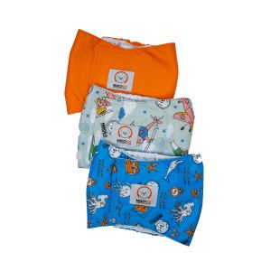 MISOKO korduskasutatavate mähkmete komplekt Voyage isastele koertele XXL-suurus, 3 tk.