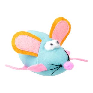 HIPPIE PET игрушка для кошек, мышка с мячиками, 3 шт. cиняя