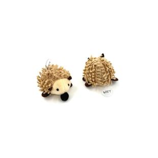 HIPPIE PET игрушка для кошек, ёж, с пищалкой 8 cм