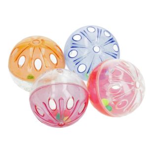 HIPPIE PET игрушки для кошек, мячики, 4,5 см пестрые, 4 шт.