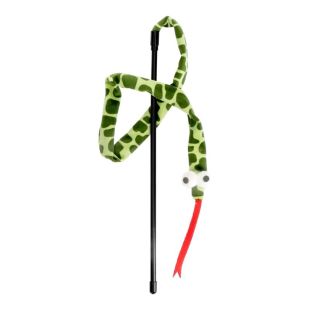 HIPPIE PET Kassi mänguasi, õng, madu, 37 cm roheline