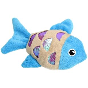 HIPPIE PET игрушка для кошек, рыбка, 11,5 cм синяя