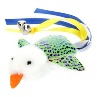 HIPPIE PET игрушка для кошек, птичка, 7,5 cм зеленая