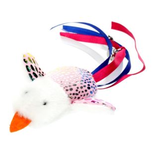 HIPPIE PET игрушка для кошек, птичка, 7,5 cм розовая