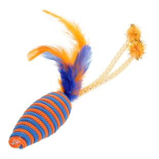 HIPPIE PET Kassi mänguasi, hija sulega, 16,5 cm oranž