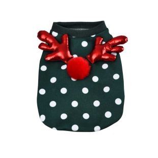PAW COUTURE Lemmiklooma riided, jõuluteemalised rohelised, XL