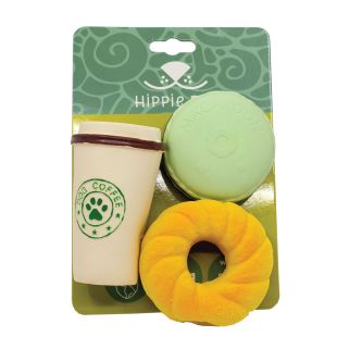 HIPPIE PET Игрушка для собак КОФЕ, латексные, разноцветные, 3 шт.