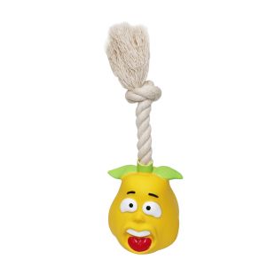 HIPPIE PET Koeramänguasi PIRN nööriga, lateksist, kollane, 20 cm