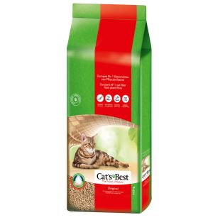 JRS CAT‘S BEST ORIGINAL наполнитель для кошачьего туалета, древесный, комкующийся 40 л (17,2 кг)