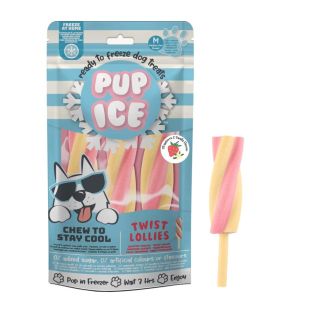 IMAGINELLES Koerte toidulisand – maius  Pup Ice, jäätisekujuline "Waffle Cones", 102 g, 3 tk. maasika ja vanilli maitsega
