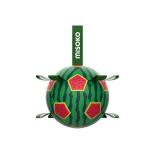 MISOKO Koera mänguasi, täispuhutav jalgpall, 30 cm arbuus