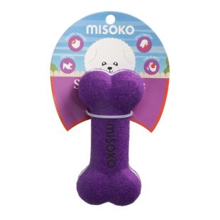 MISOKO игрушка для собак, косточка, 15x7 cм фиолетовая