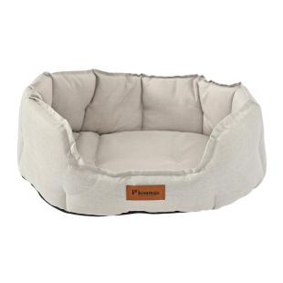 P.LOUNGE Magamisase lemmikloomale, ovaalne, veekindel, heledhalli XL suurus, 94x74x21 cm