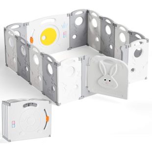 HYPERSUN Модульный манеж/загон для домашних животных серый