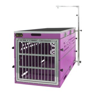 UNIPET Kokkupandav lemmiklooma puurikomplekt, nr.3 ühekordne, koos aluse ja ventilaatori kastiga, violetne