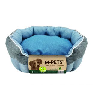 M-PETS Кровать для домашних животных синяя, 90x70x27 см