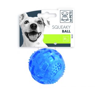 M-PETS Kriuksuv pall koertele sinine, 6,3 cm