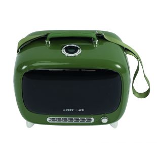 M-PETS Переноска для кошек, телевизор зеленый, 44.7x26.6x38.4 см