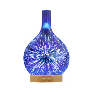 A'SCENTUALS Ультразвуковой аромадиффузор 100 мл, цветное 3D-стекло, в форме вазы