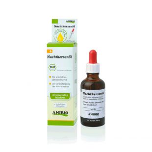 ANIBIO Nachtkerzenöl BIO toidulisand koertele ja kassidele, kuningakepiõli, terve naha ja karva hoolduse toetuseks 50 ml