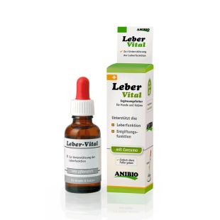 ANIBIO Leber-Vital, toidulisand kassidele ja koertele maksatalitluse toetamiseks 30 ml