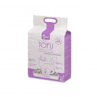 VELVET PAW TOFU allapanu allergiakalduvusega kassile lavendliekstraktiga, 1,5 mm graanulid, 2,6 kg / 6 l