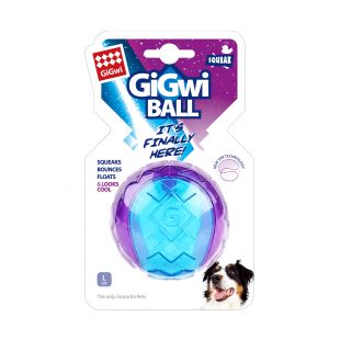 GIGWI Koera mänguasi - piiksuv pall lilla, L