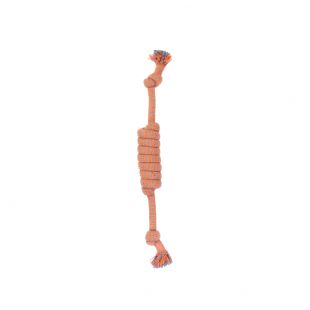 MISOKO&CO Игрушка для собак крученая веревка, оранжевая, 38 см
