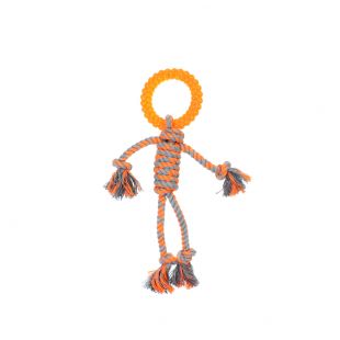MISOKO&CO Игрушка для собак человечек, оранжевая, 30.5 см