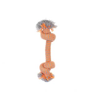 MISOKO&CO Mänguasi koertele, sõlmega nöör, oranž, 17 cm